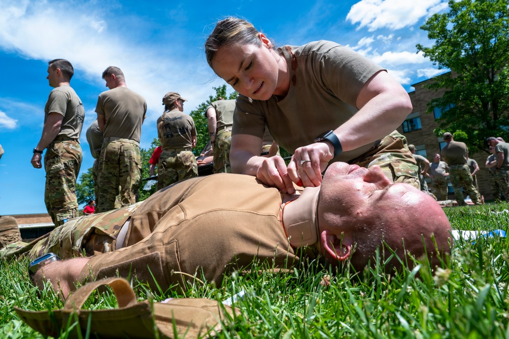 911th AES Airmen build lifesaving skills during TCCC course