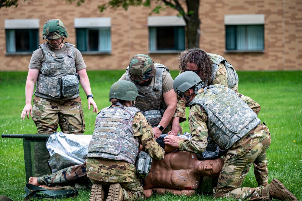 911th AES Airmen build lifesaving skills during TCCC course