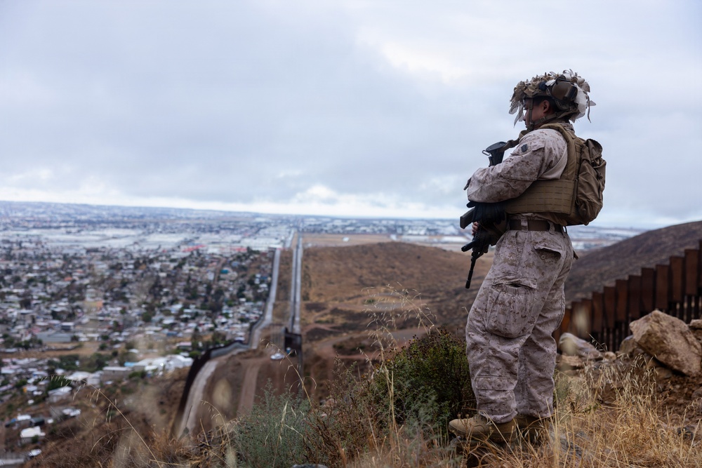 JTF-SB service members patrol the southern border