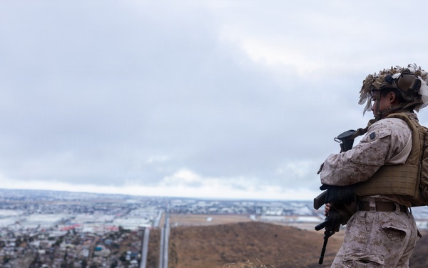 JTF-SB service members patrol the southern border