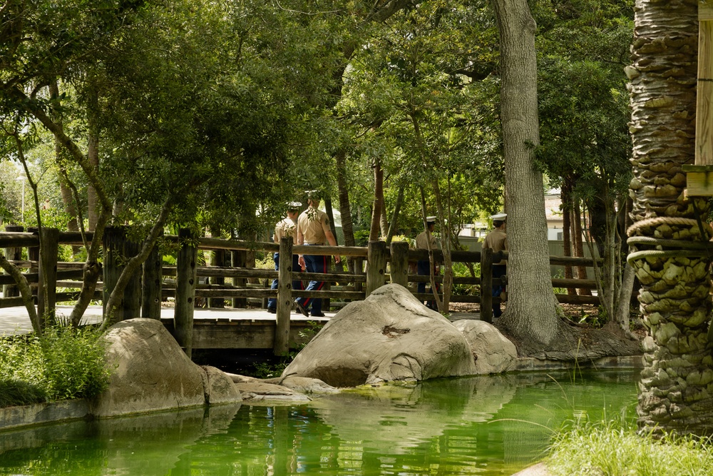 Service Members Participate in Military Friends and Family Day at Audubon Zoo during Sail 250 New Orleans