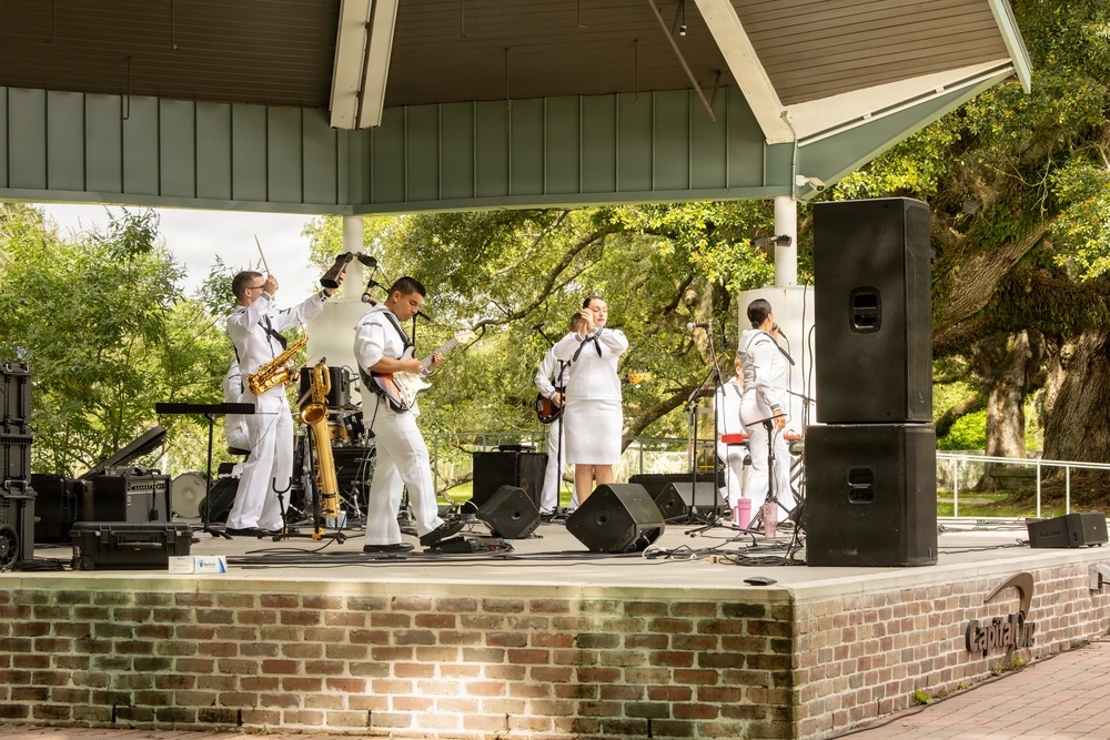 Service Members Participate in Military Friends and Family Day at Audubon Zoo during Sail 250 New Orleans