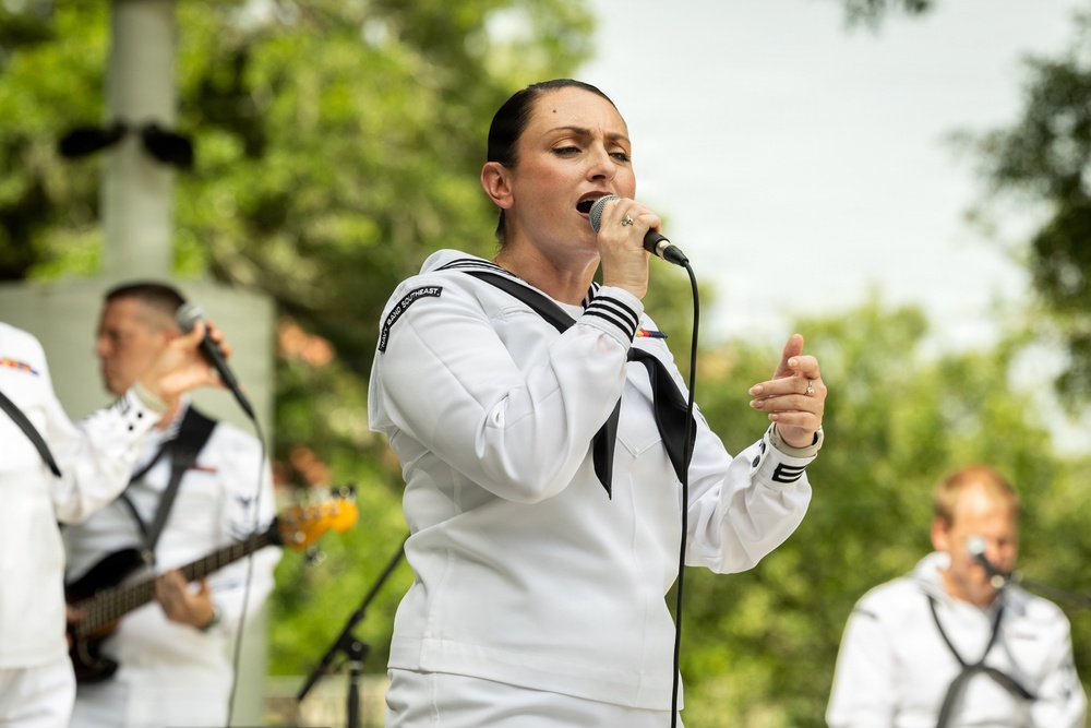 Service Members Participate in Military Friends and Family Day at Audubon Zoo during Sail 250 New Orleans