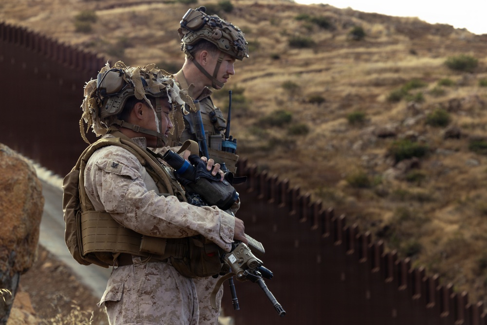 JTF-SB service members patrol the southern border