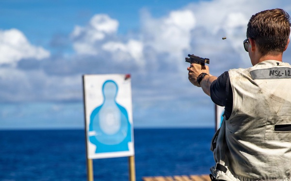 George Washington Sailors Conduct Live Fire Exercise