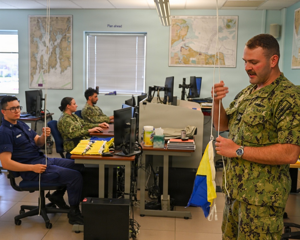 SURFNAV Students Use Signal Flags