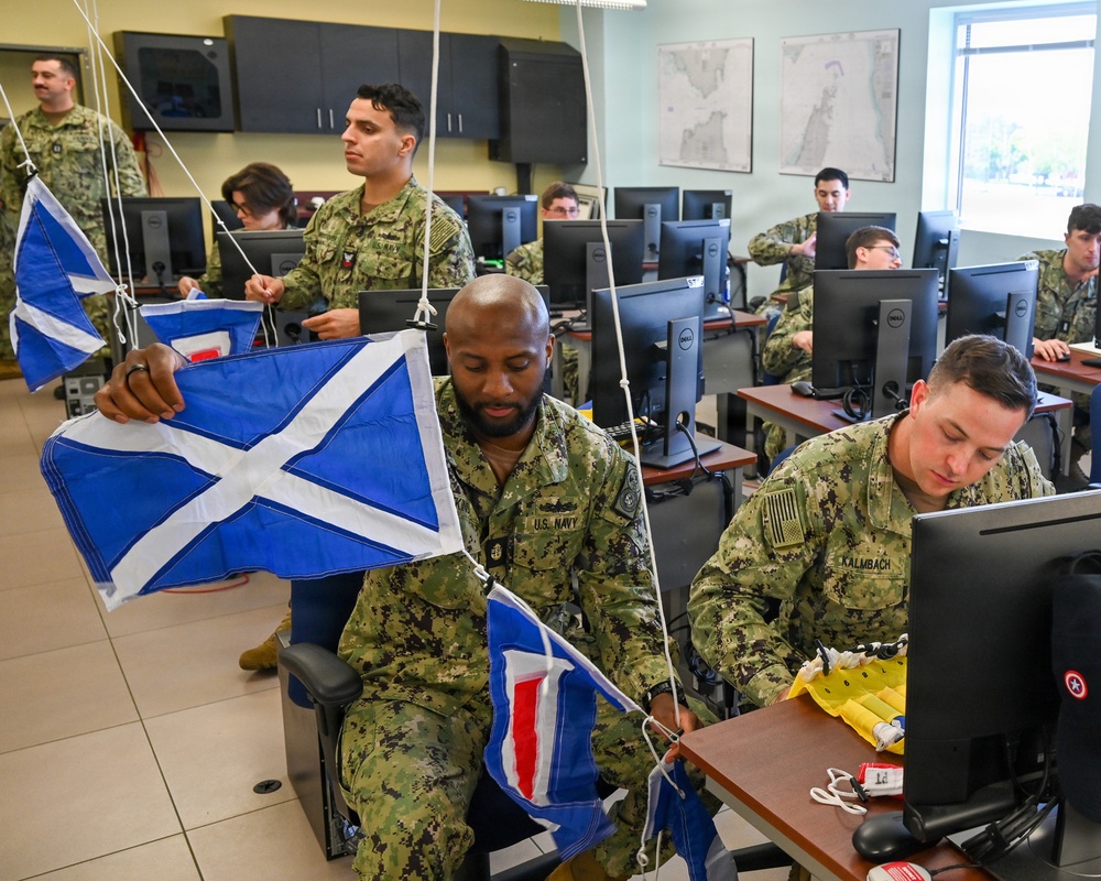 SURFNAV Students Use Signal Flags