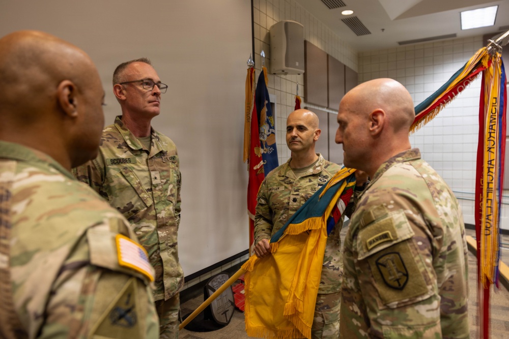 204th Maneuver Enhancement Brigade welcomes Lt. Col. Blake Bingham as incoming commander