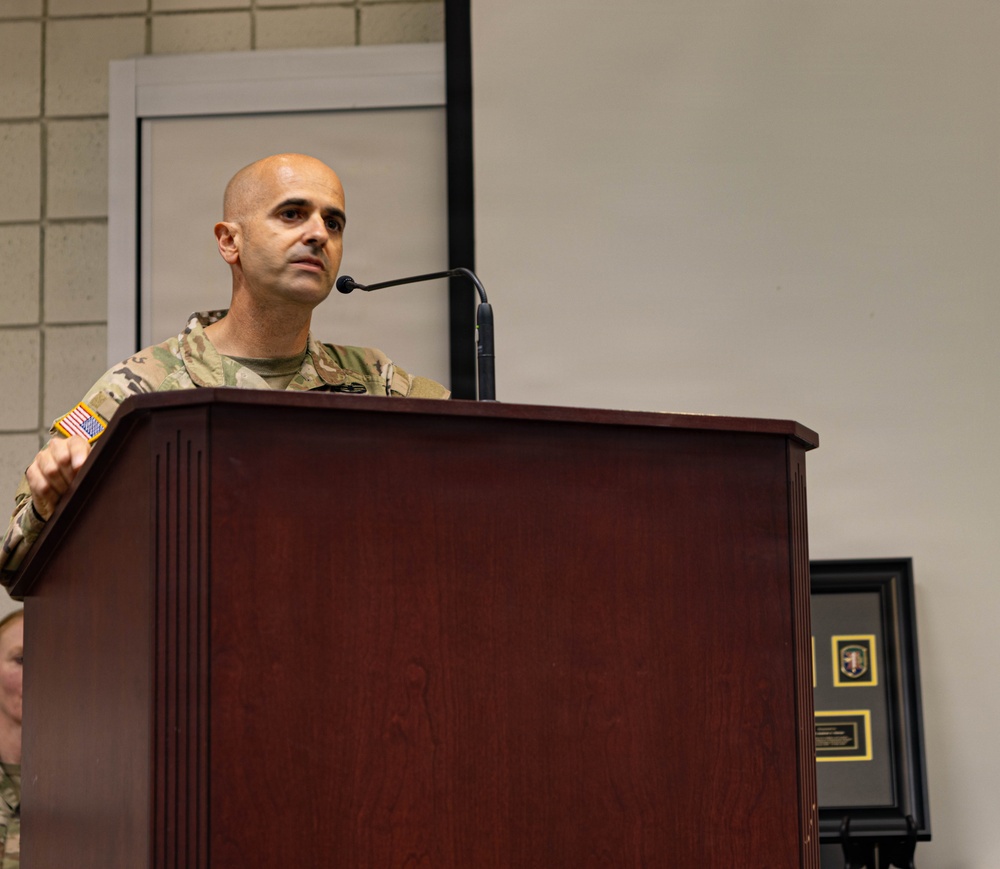 204th Maneuver Enhancement Brigade welcomes Lt. Col. Blake Bingham as incoming commander