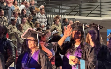 JBLM Graduation Ceremony the “bow on top” for graduating couple