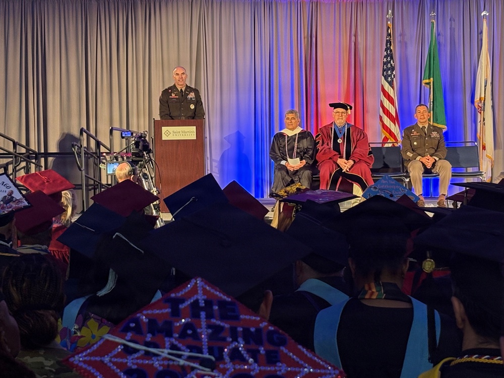 JBLM Graduation Ceremony the “bow on top” for graduating couple