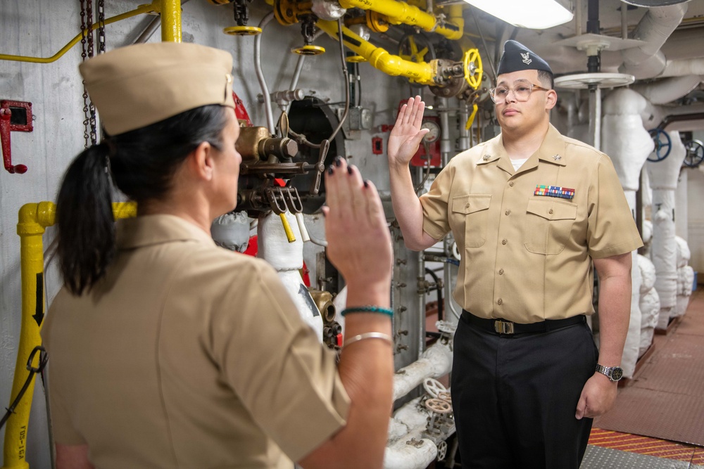 MM1 Zupo Reenlistment