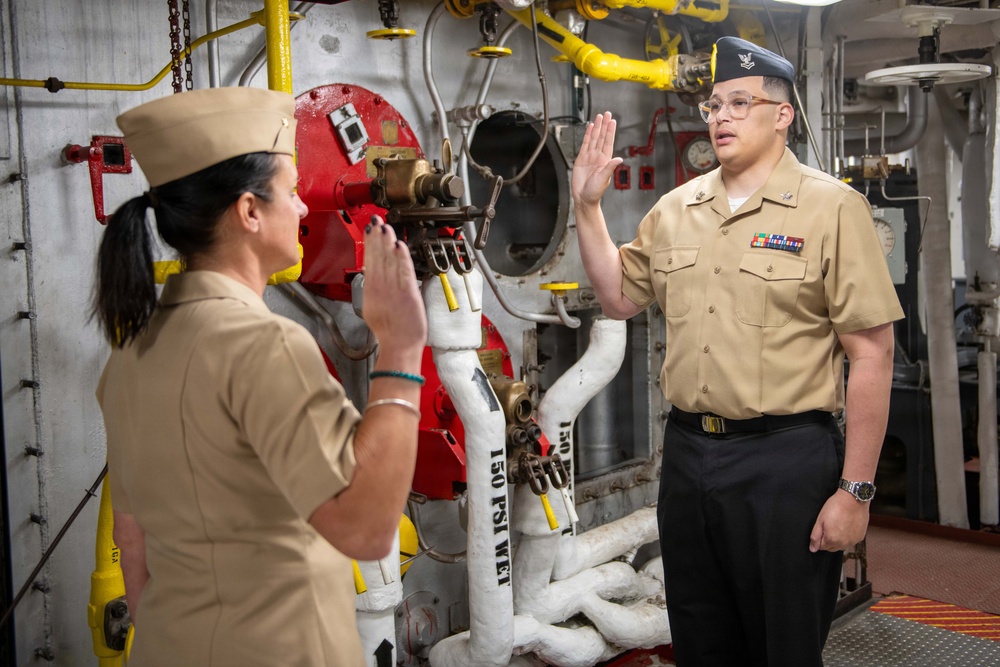 MM1 Zupo Reenlistment