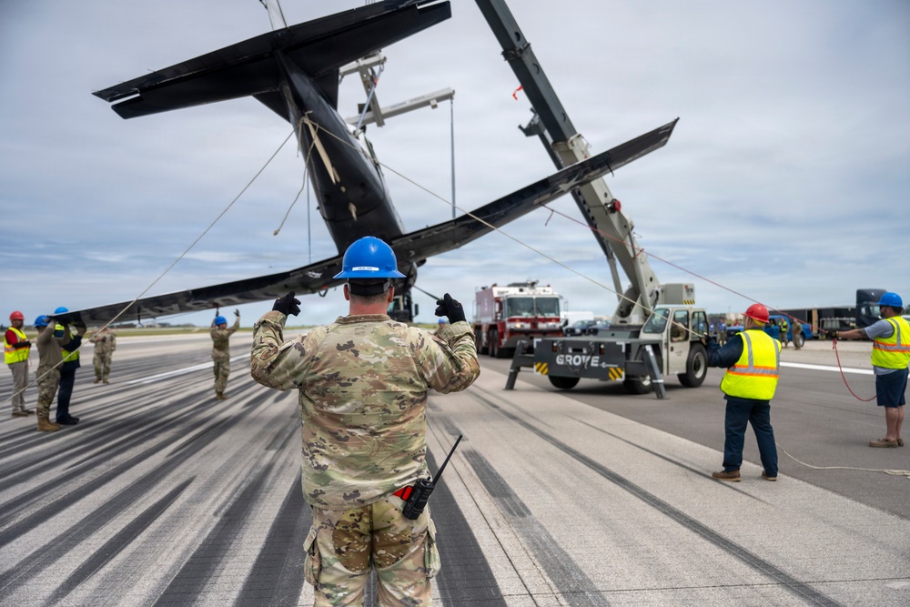 Vance pilot performs successful belly-landing at McConnell