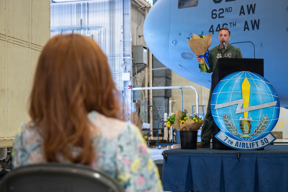 7th Airlift Squadron Change of Command