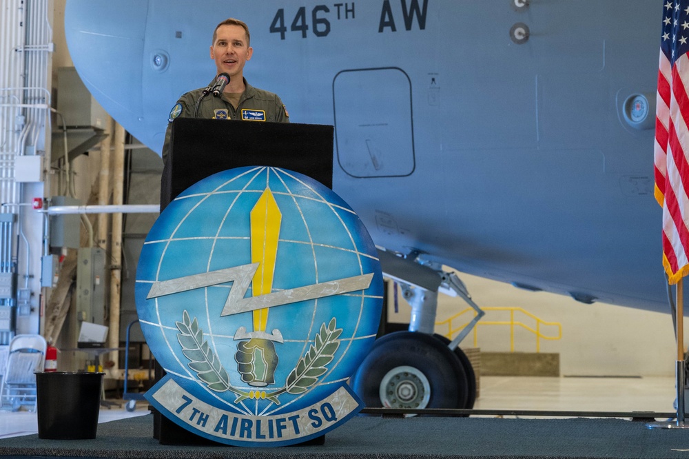 7th Airlift Squadron Change of Command