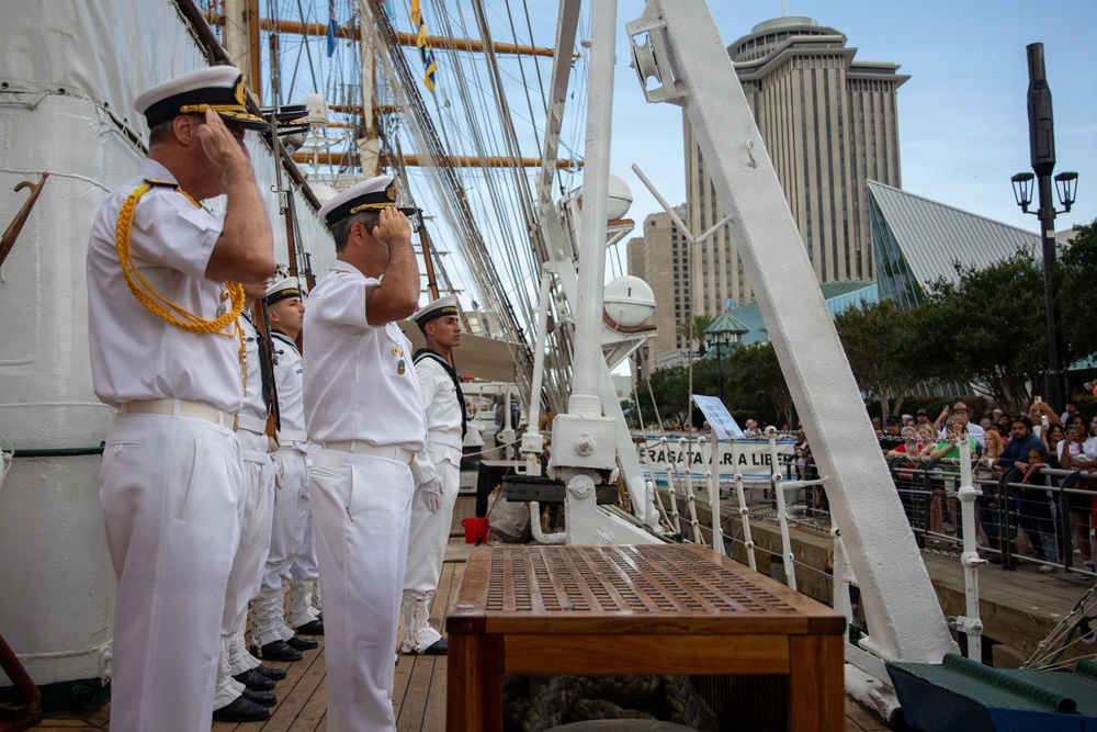 Sail 250 New Orleans Hosts Receptions for The Esmerelda and Libertad