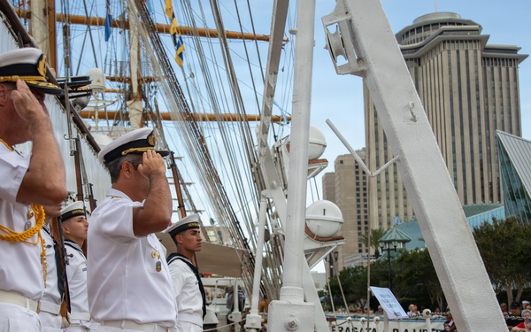 Sail 250 New Orleans Hosts Receptions for The Esmerelda and Libertad