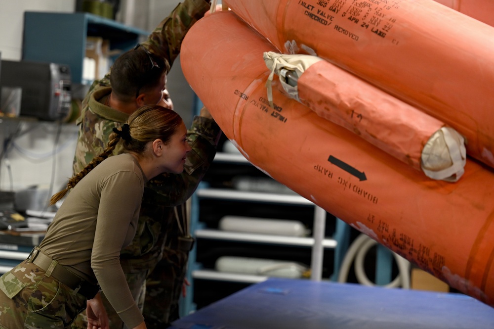 Testing the Lifesavers: Nebraska Air National Guard Airmen Ensure Flotation Gear Safety
