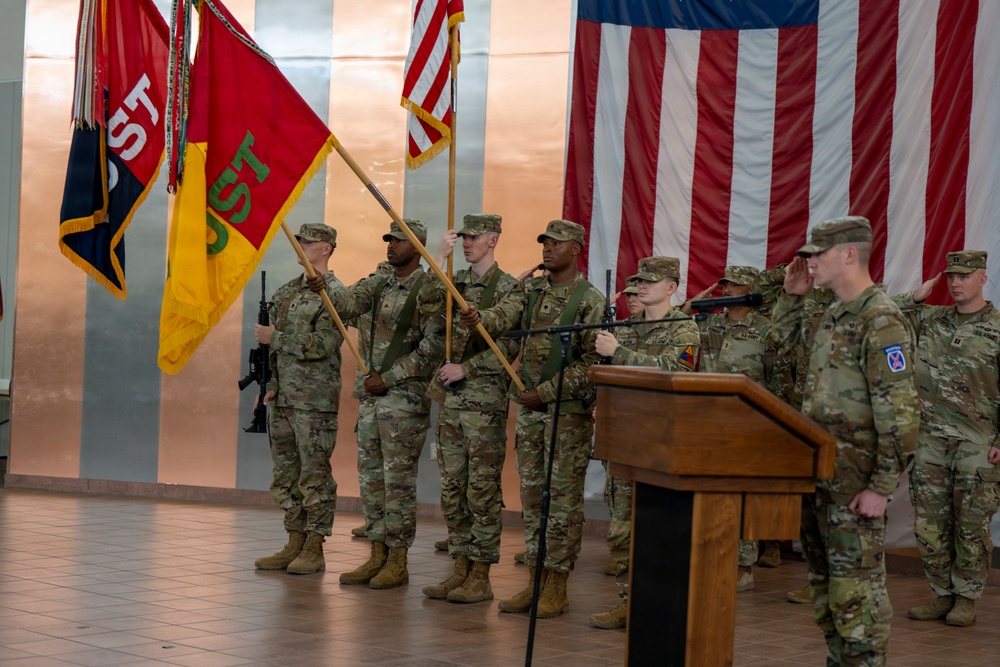 1st Armored Division Sustainment Brigade assumes authority of sustainment operations of JTF-SB