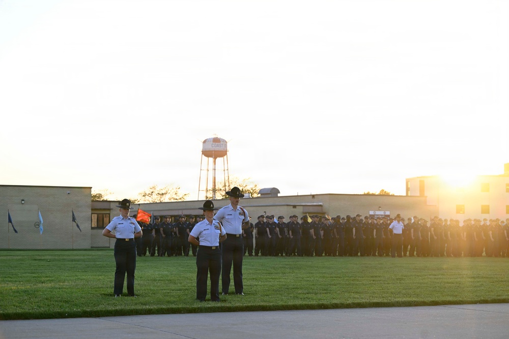 Memorial Day Weekend Sunset Parade at Coast Guard Training Center Cape May