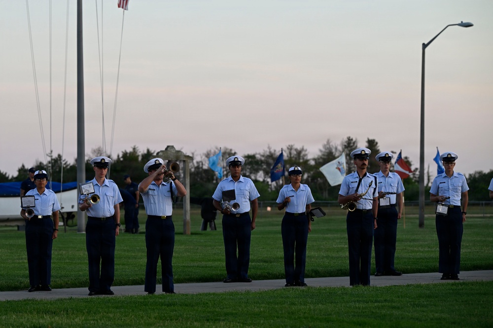 Memorial Day Weekend Sunset Parade at Coast Guard Training Center Cape May