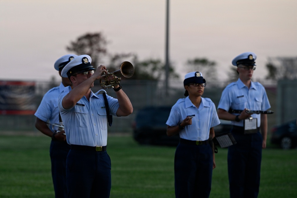 Memorial Day Weekend Sunset Parade at Coast Guard Training Center Cape May
