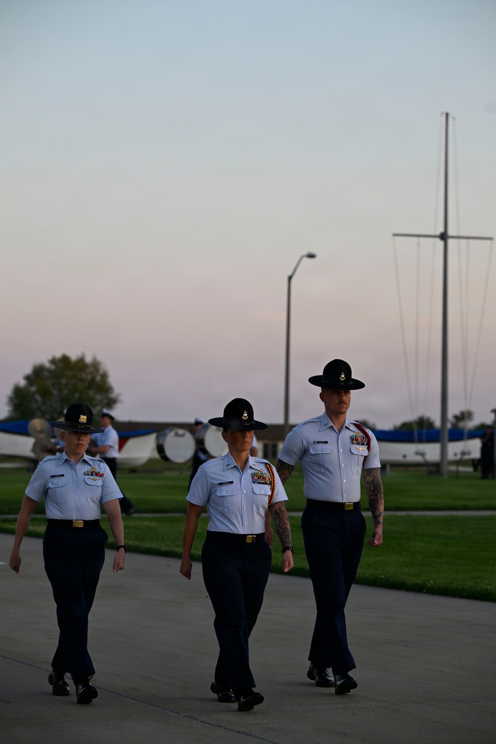 Memorial Day Weekend Sunset Parade at Coast Guard Training Center Cape May