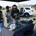 Army soldier engages students at the U.S. Army Experience
