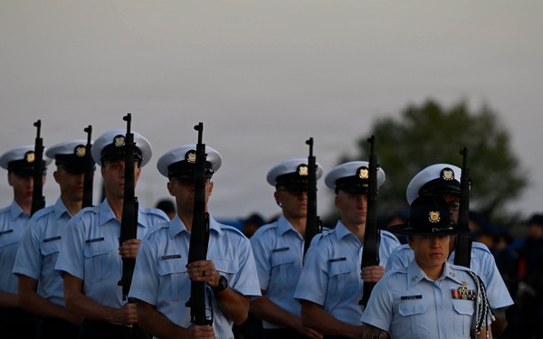 Memorial Day Weekend Sunset Parade at Coast Guard Training Center Cape May