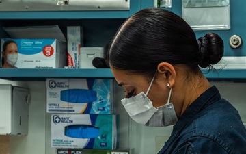 Ronald Reagan Sailors Conduct Dental Inspections
