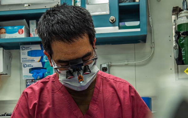 Ronald Reagan Sailors Conduct Dental Inspections