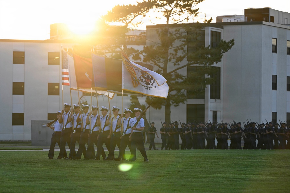 Memorial Day Weekend Sunset Parade at Coast Guard Training Center Cape May