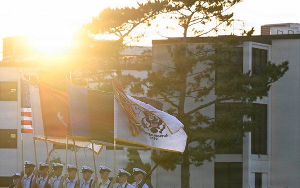 Memorial Day Weekend Sunset Parade at Coast Guard Training Center Cape May
