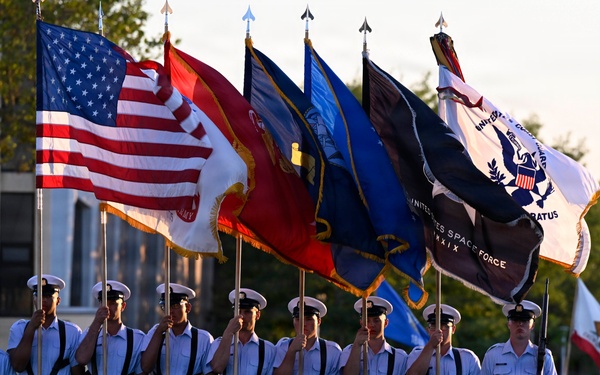 Memorial Day Weekend Sunset Parade at Coast Guard Training Center Cape May