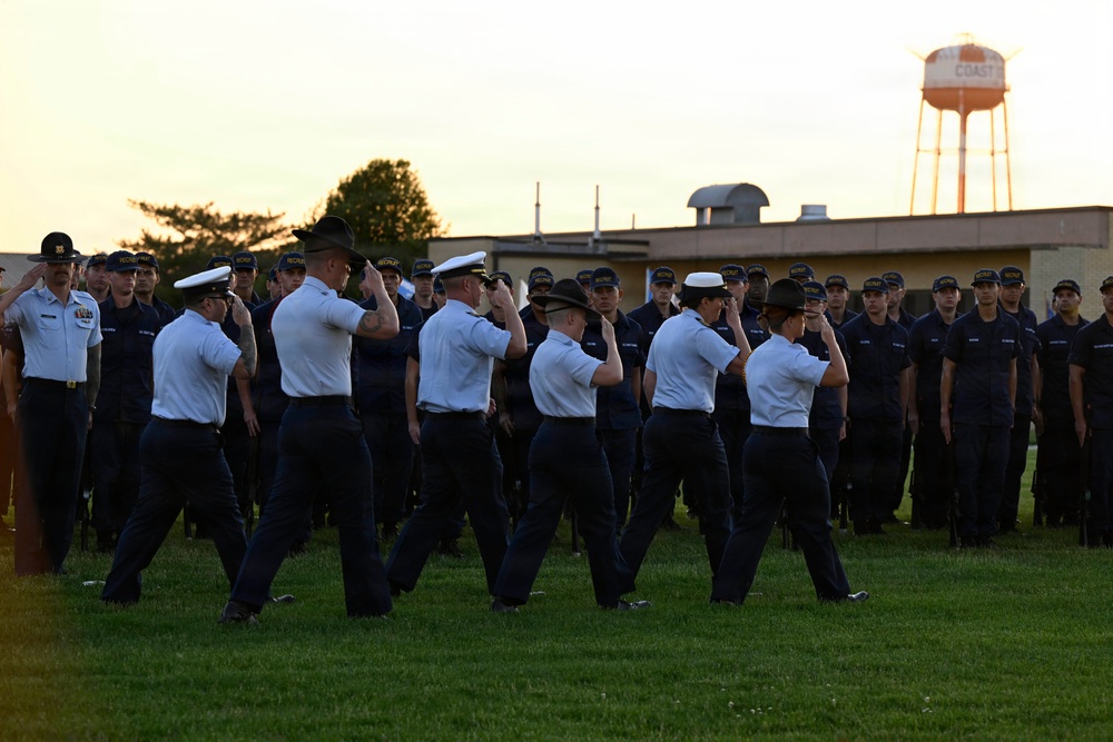 Memorial Day Weekend Sunset Parade at Coast Guard Training Center Cape May