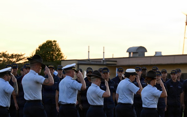 Memorial Day Weekend Sunset Parade at Coast Guard Training Center Cape May