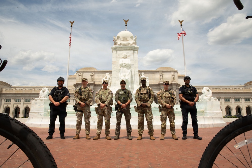 JTF-DC Patrols Restored Fountains
