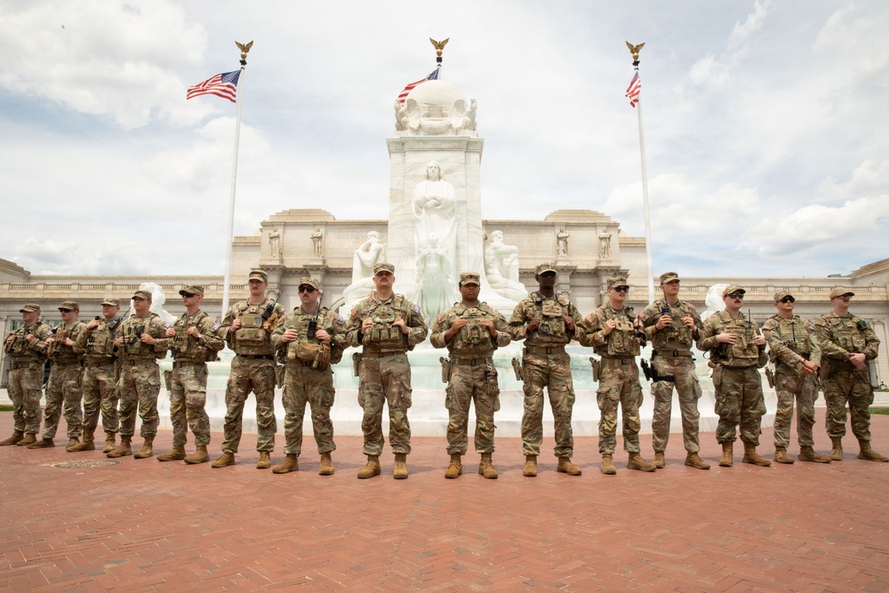JTF-DC Patrols Restored Fountains