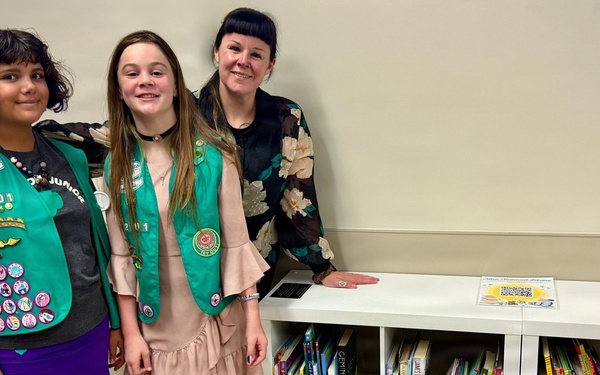 Turning the Page: Girl Scouts Create Reading Space for Families at BJACH