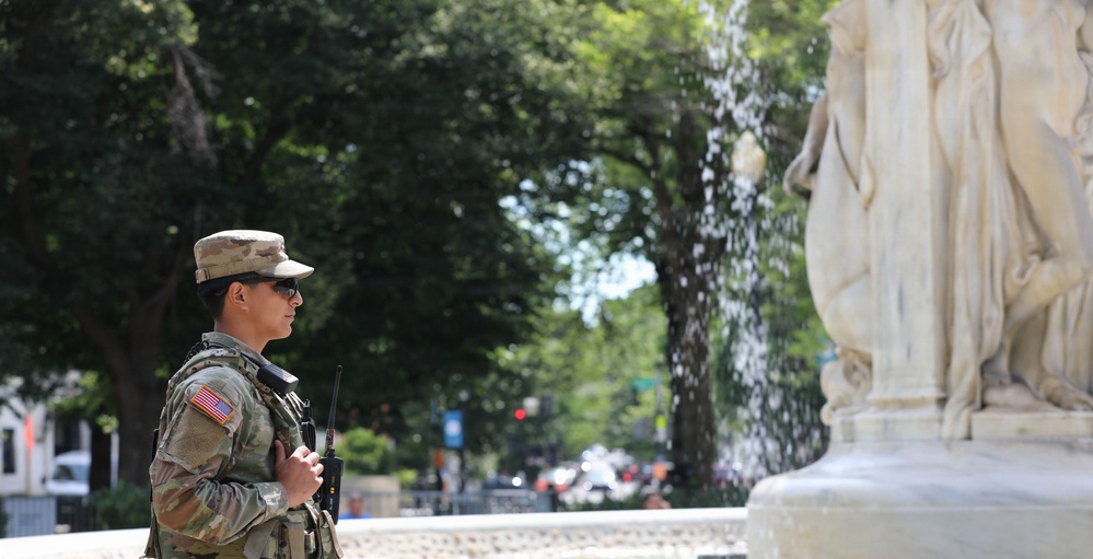 JTF-DC Patrols Restored Fountains