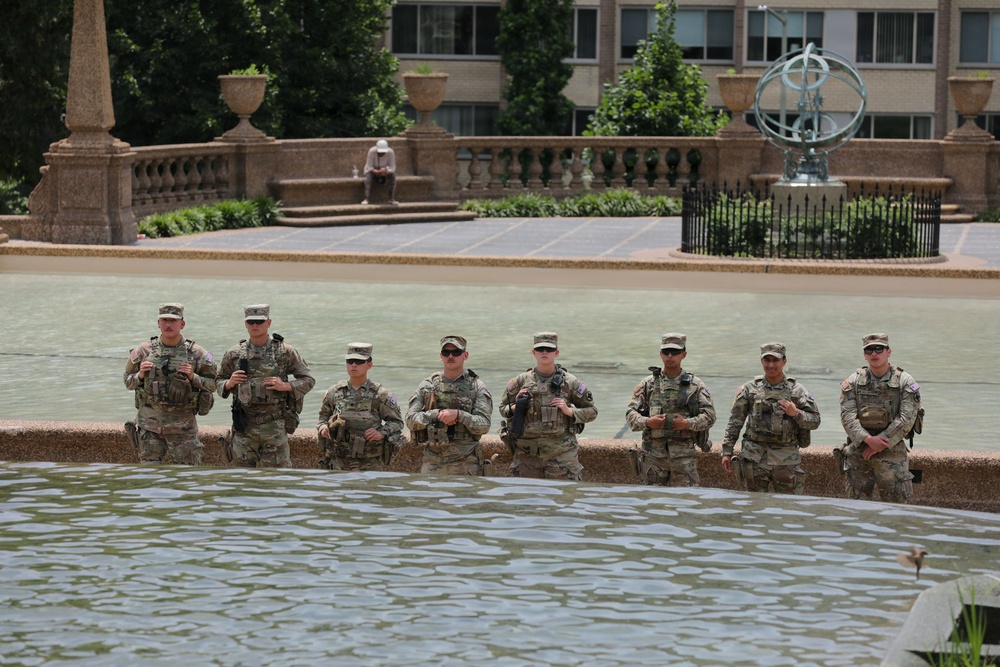 JTF-DC Patrols Restored Fountains