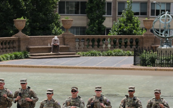 JTF-DC Patrols Restored Fountains