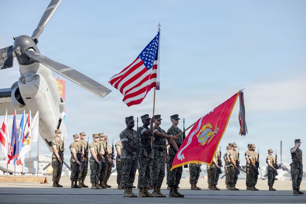 VMM-261 change of command ceremony