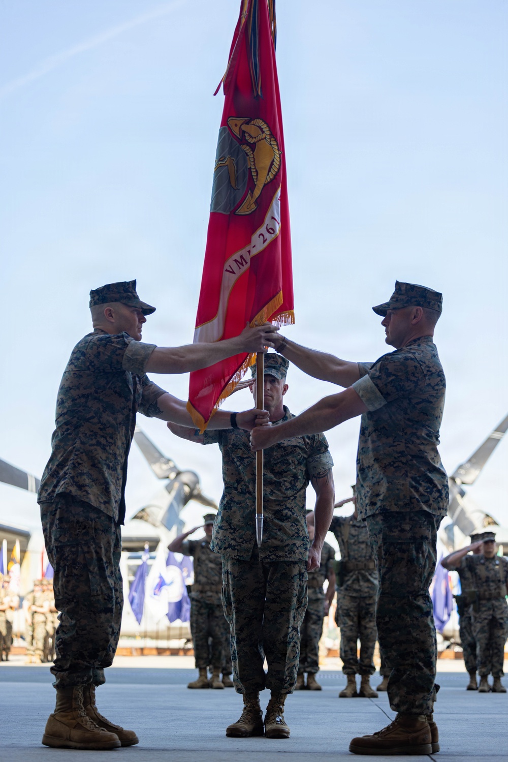 VMM-261 change of command ceremony