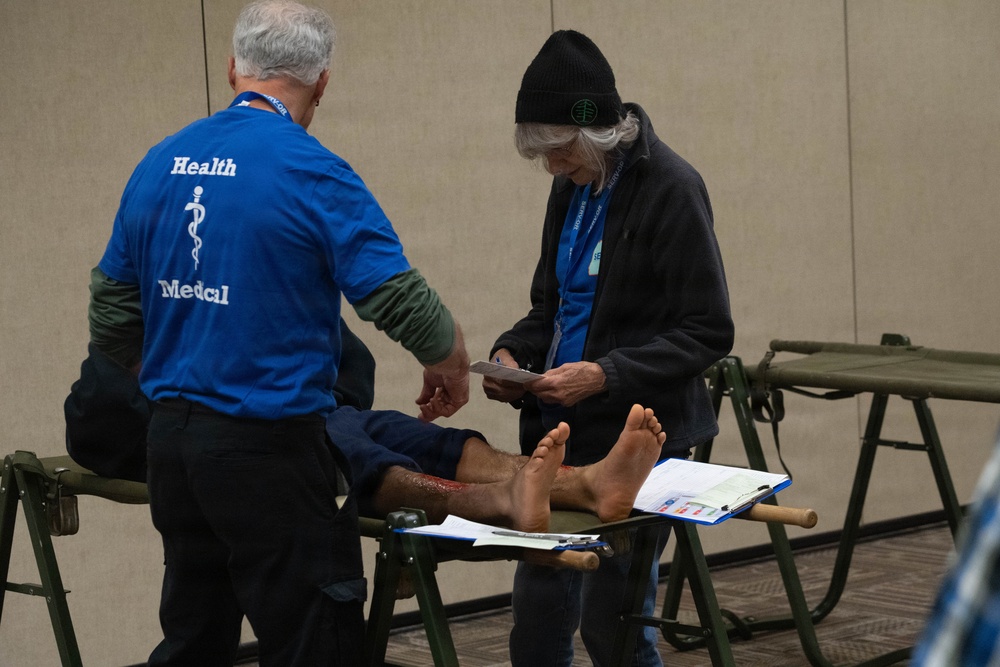 Oregon disaster response personnel practice emergency triage during Pathfinder 2026