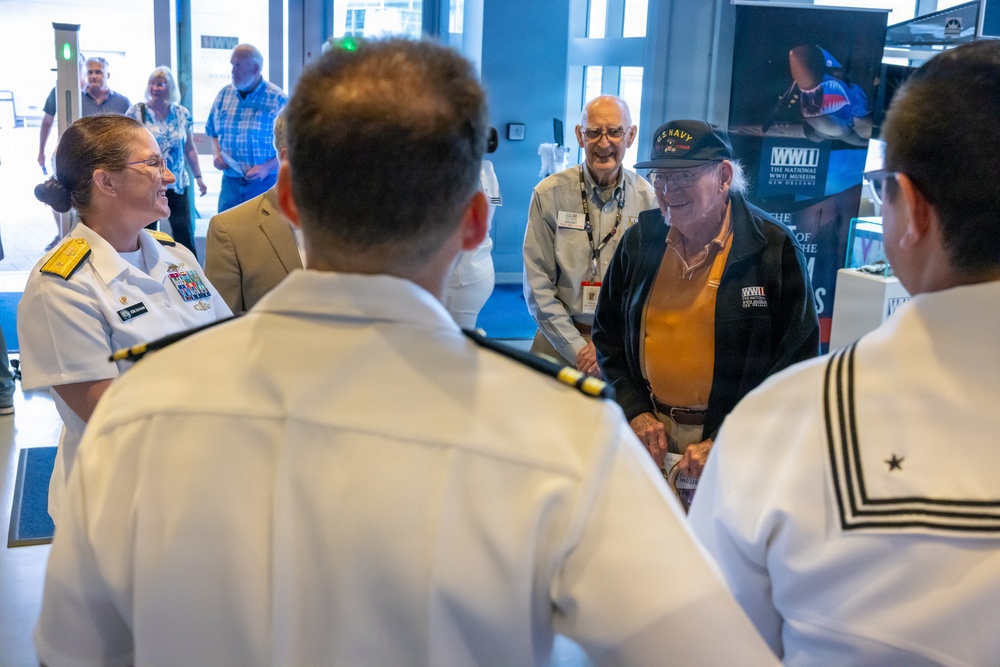 Naval Leadership Tour the World War II Museum During Sail 250 New Orleans