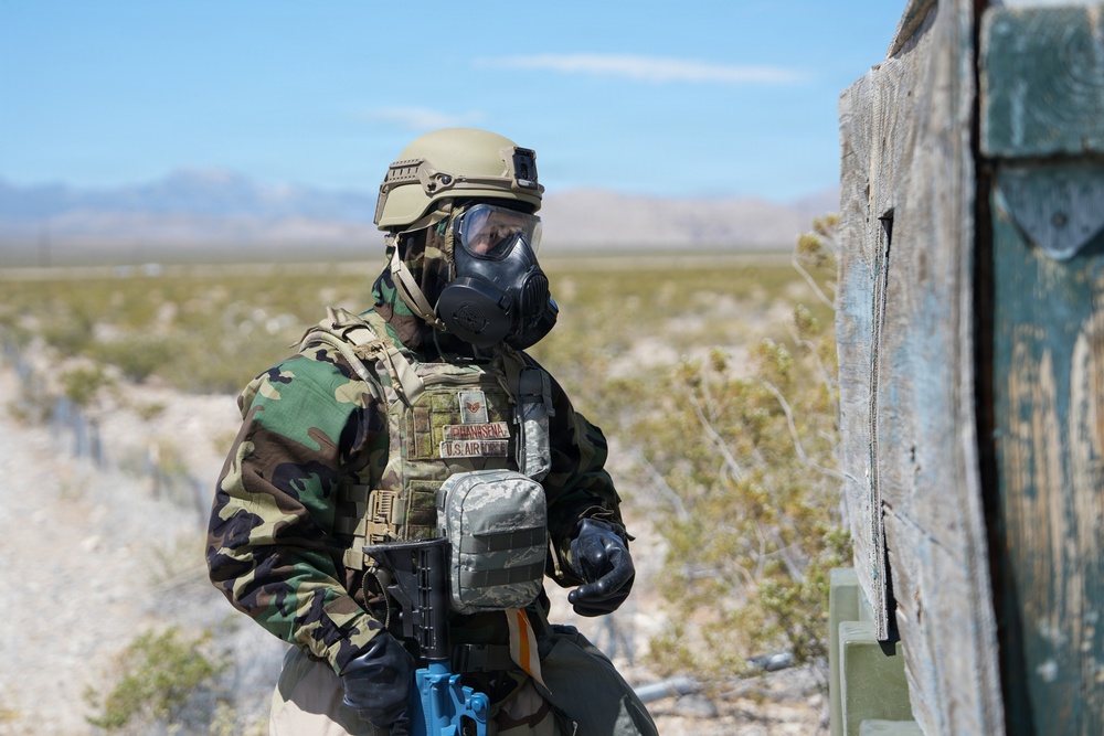Combat readiness inspection integrates simulated threats; 432nd Wing Airmen respond
