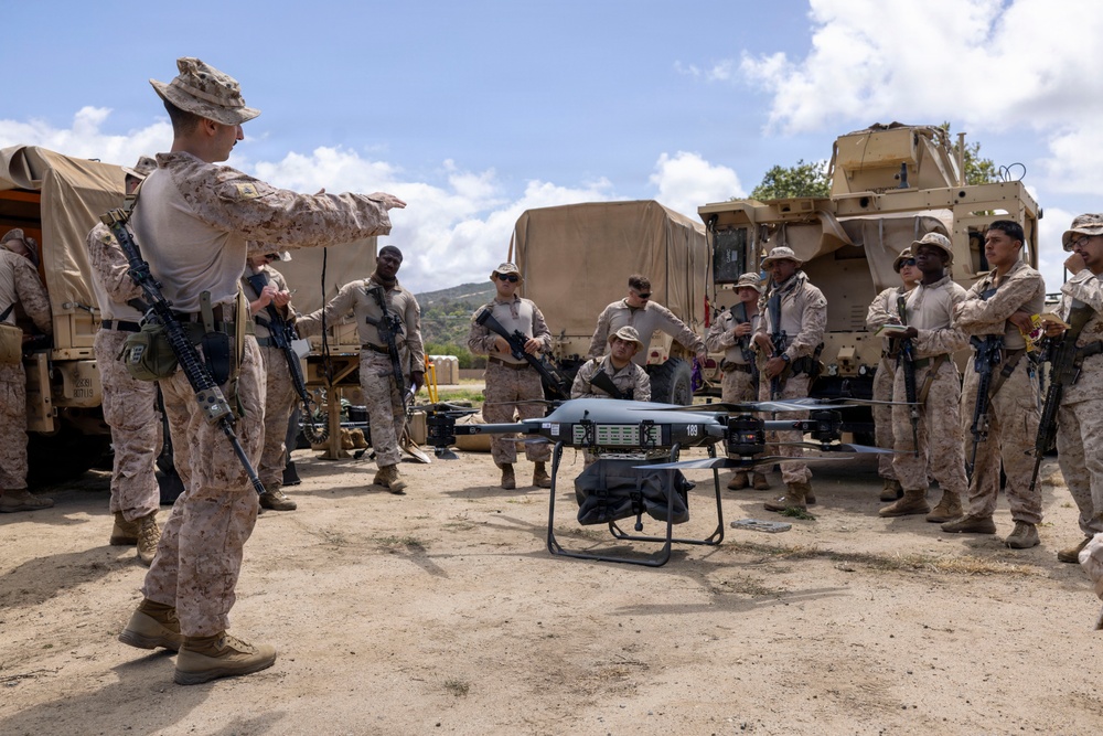 1st MLG Marines conducts s-UAS training during field exercise