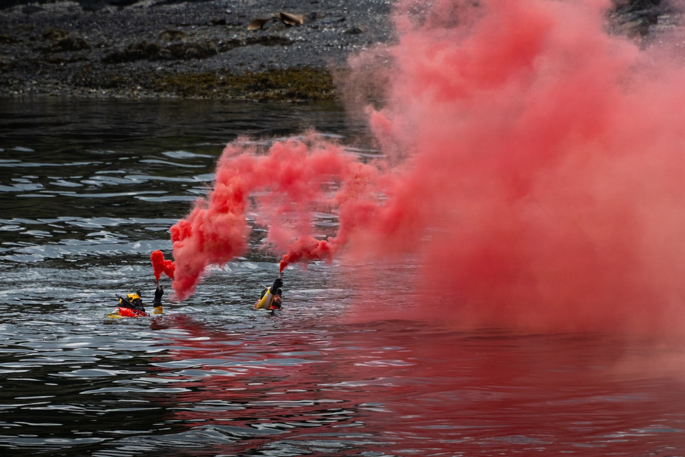 Aircrews from Coast Guard Air Station Kodiak participate in search and rescue demonstration